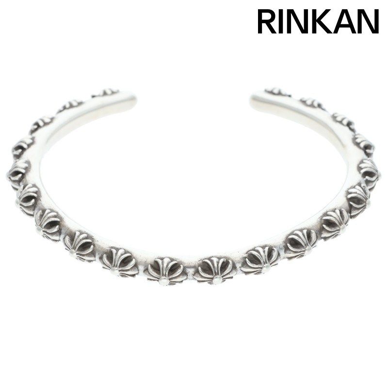 クロムハーツ  BANGLE CROSS/クロスバンド シルバーブレスレット メンズ M クロムハーツ BANGLE CROSS/クロスバンド シルバーブレスレット メンズ