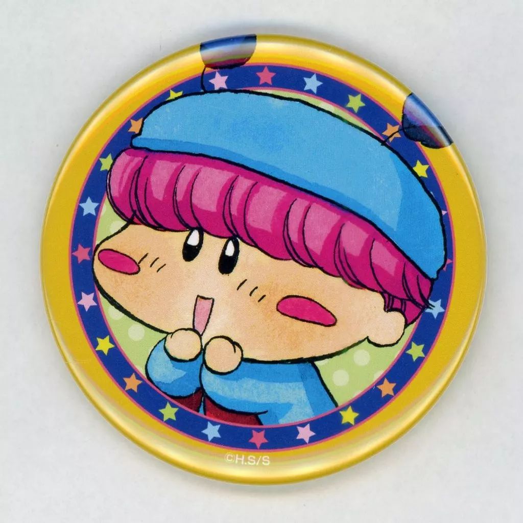 中古】バッジ・ビンズ ムルモ(アップ) 缶バッジ 「まるくじ ミルモで