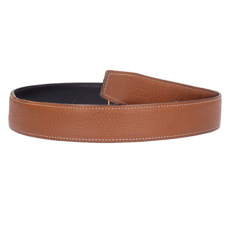 エルメス D刻印 リバーシブルレザーベルト 85 HERMES（エルメス） リバーシブルベルト 13mm Ancre サイズ:75 Z刻印
