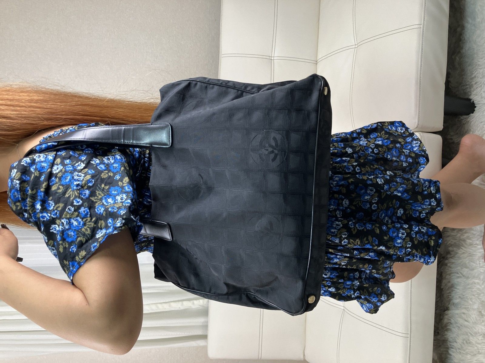 CHANEL ニュートラベルライン ナイロン トートバッグ ブラック 