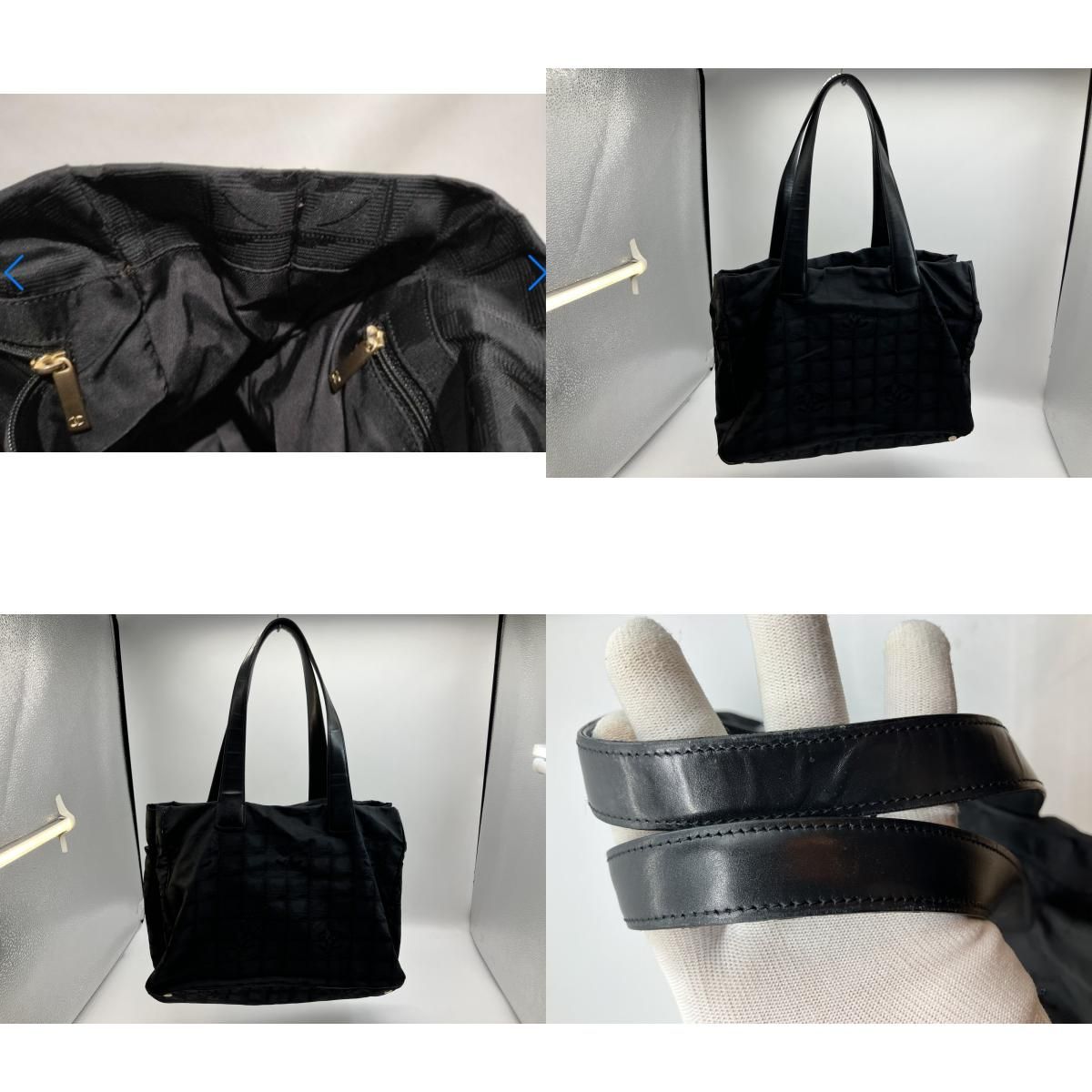 CHANEL ニュートラベルライン ナイロン トートバッグ ブラック 