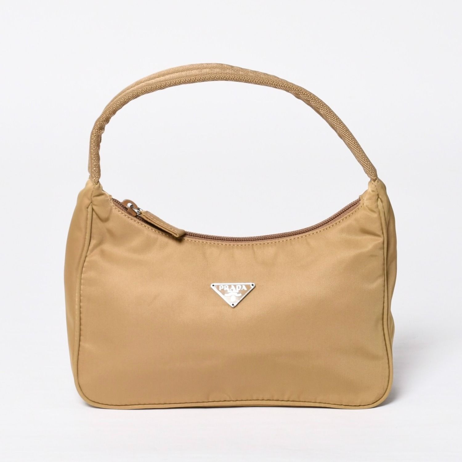 極美品】PRADA プラダ ナイロン 三角プレート バッグ ワンショルダー 