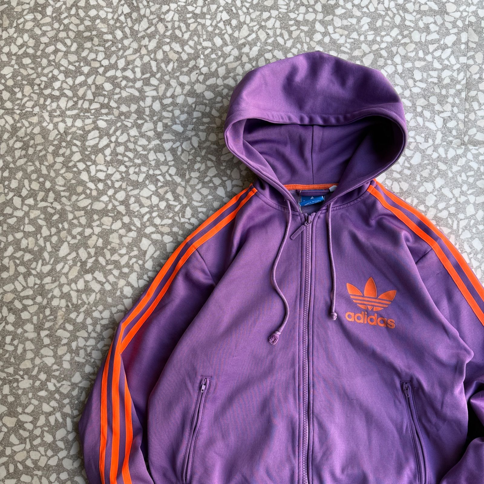 adidas / 10´s- logo zip hoodie オールドアディダス ジップパーカー 