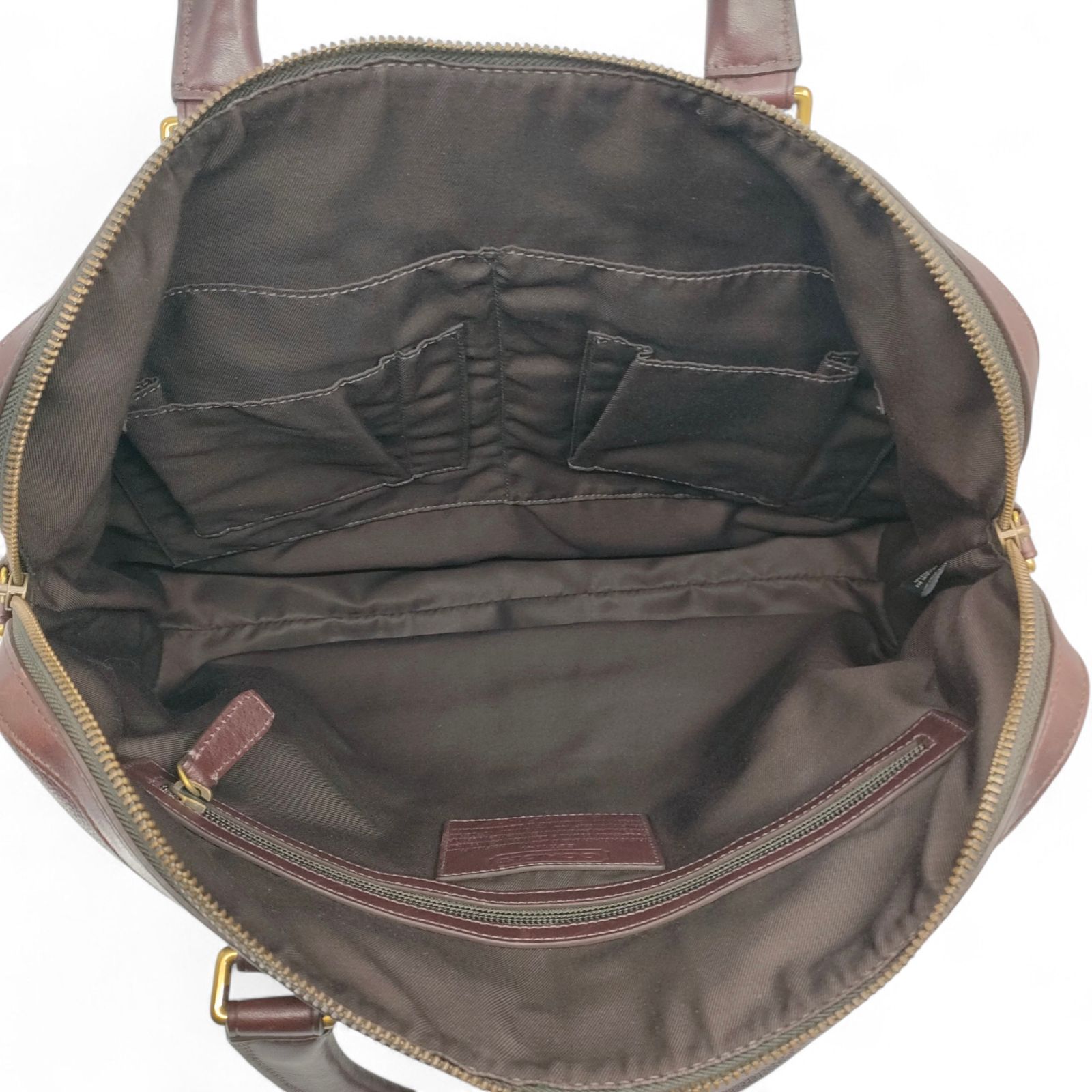 COACH コーチ ビジネスバッグ レザー ブラウン 70476 - メルカリ