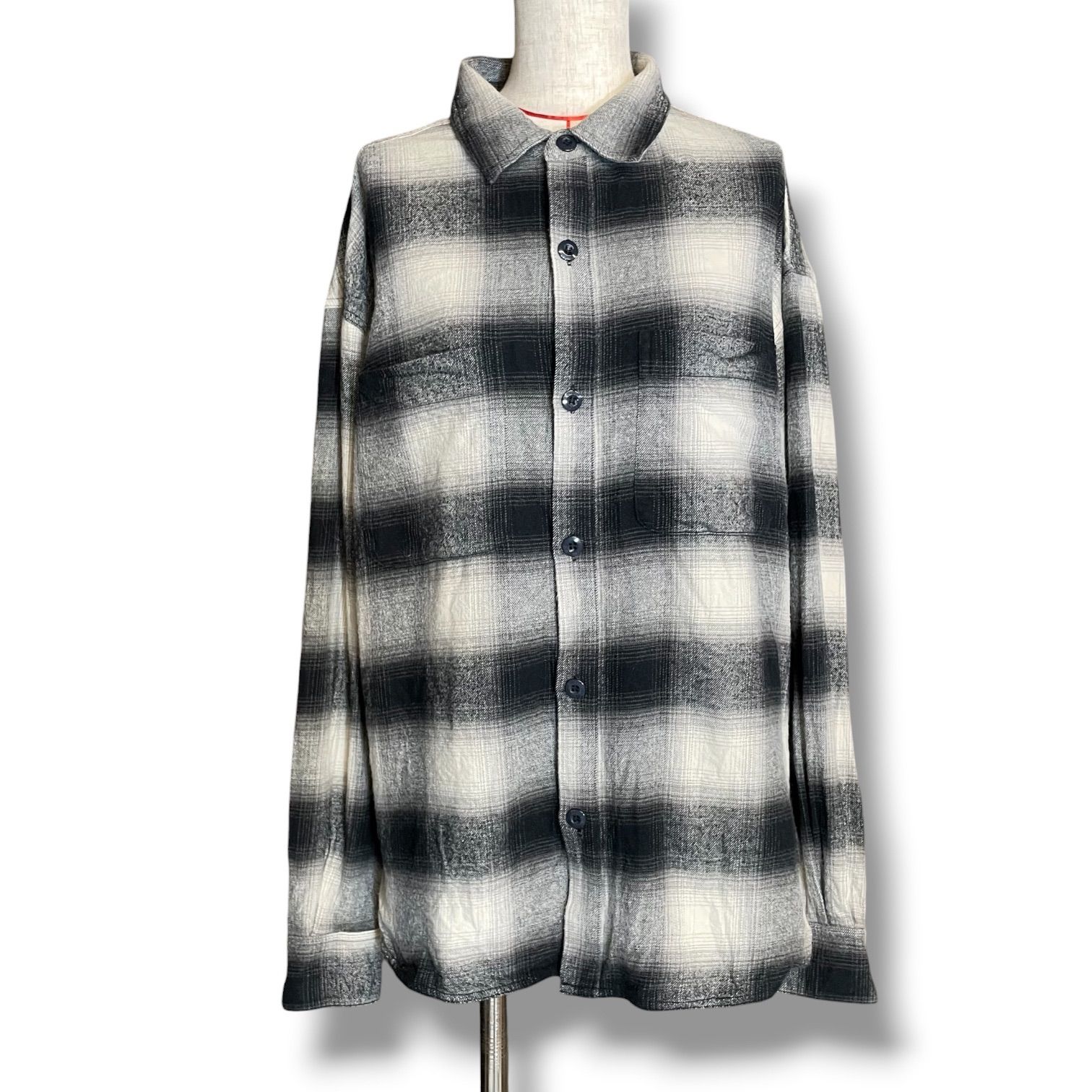MACHATT マチャット オンブレチェックシャツ 長袖シャツ トップス 