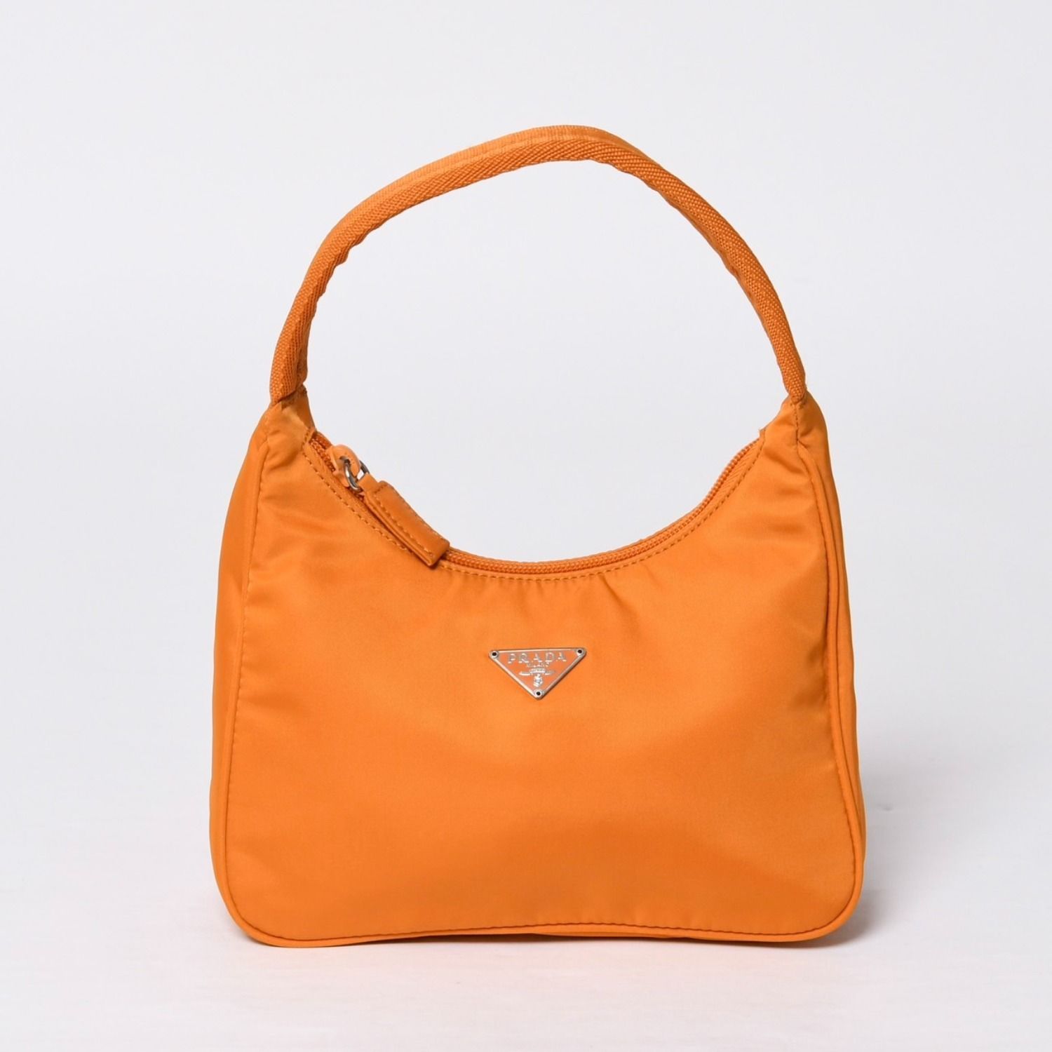PRADA プラダ ナイロン 三角ロゴ オレンジ ショルダー バッグ 【公式通販】