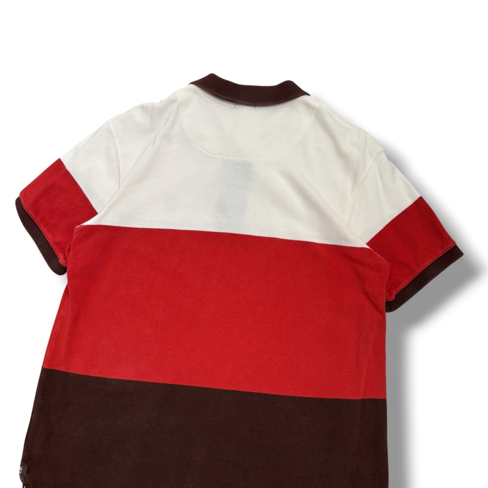 デ*ロ様 【美品】PRADA SPORTS 鹿の子 半袖ポロシャツ バイカラー 美品】PRADA SPORTS 鹿の子 半袖ポロシャツ バイカラー レッド S 中古