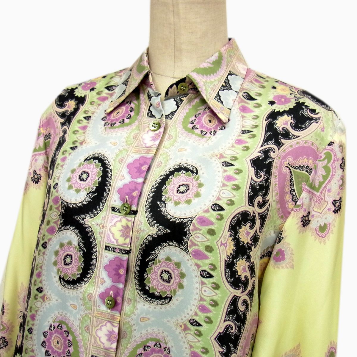 美品 定価15万◇ETRO エトロ シルク(絹)100% 長袖 ブラウス 美品 定価15万◇ETRO エトロ シルク(絹)100% 長袖 ブラウス