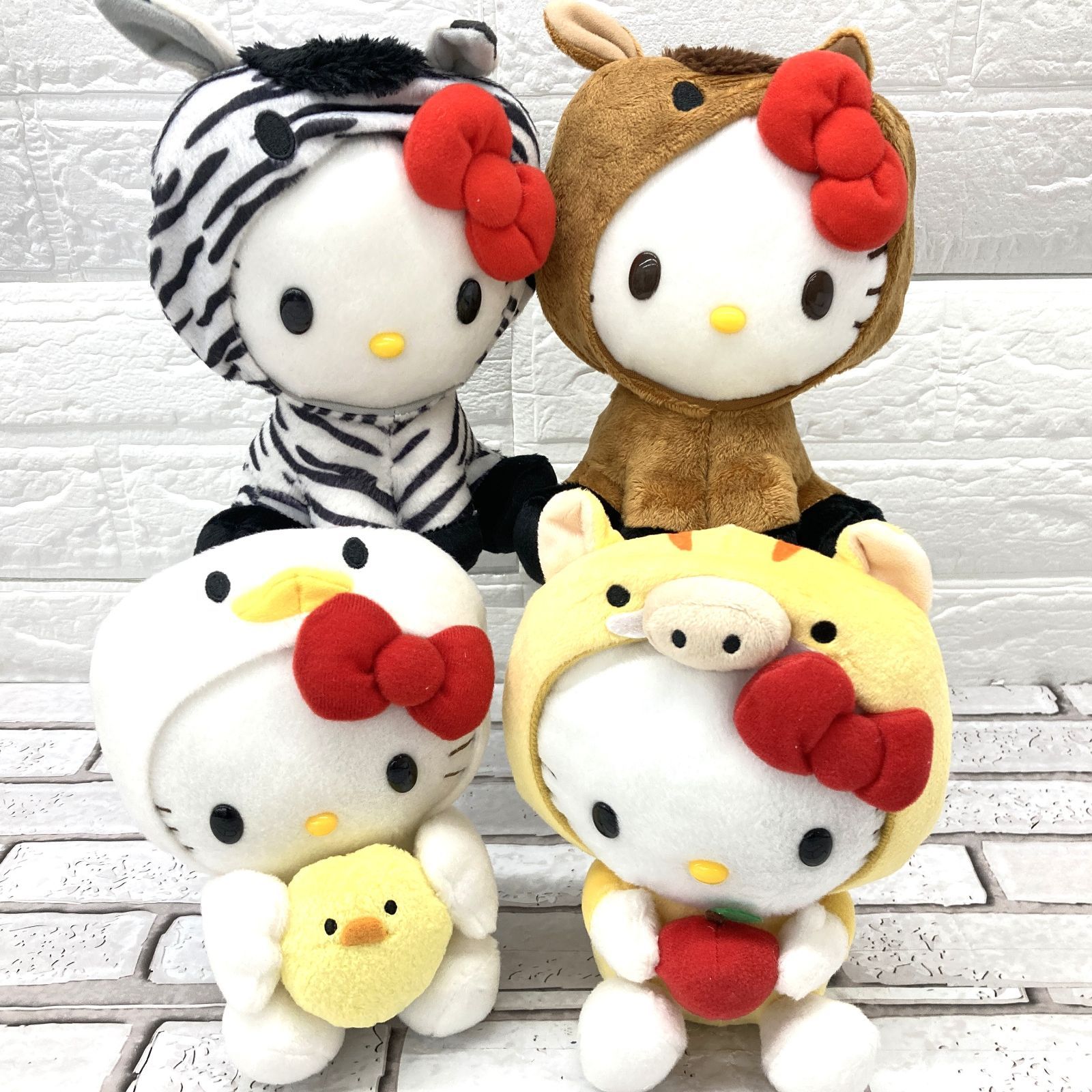 HELLO KITTY ハローキティ 干支 ぬいぐるみ4点まとめて いのしし/うま