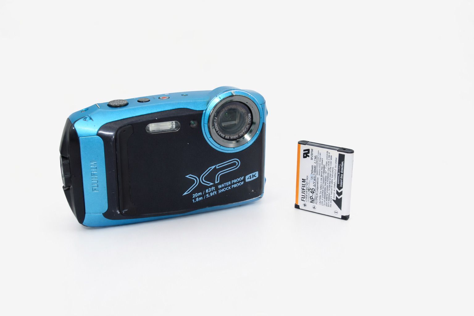 富士フイルム XP140 スカイブルー 防水コンパクト 実用良好 動作確認 