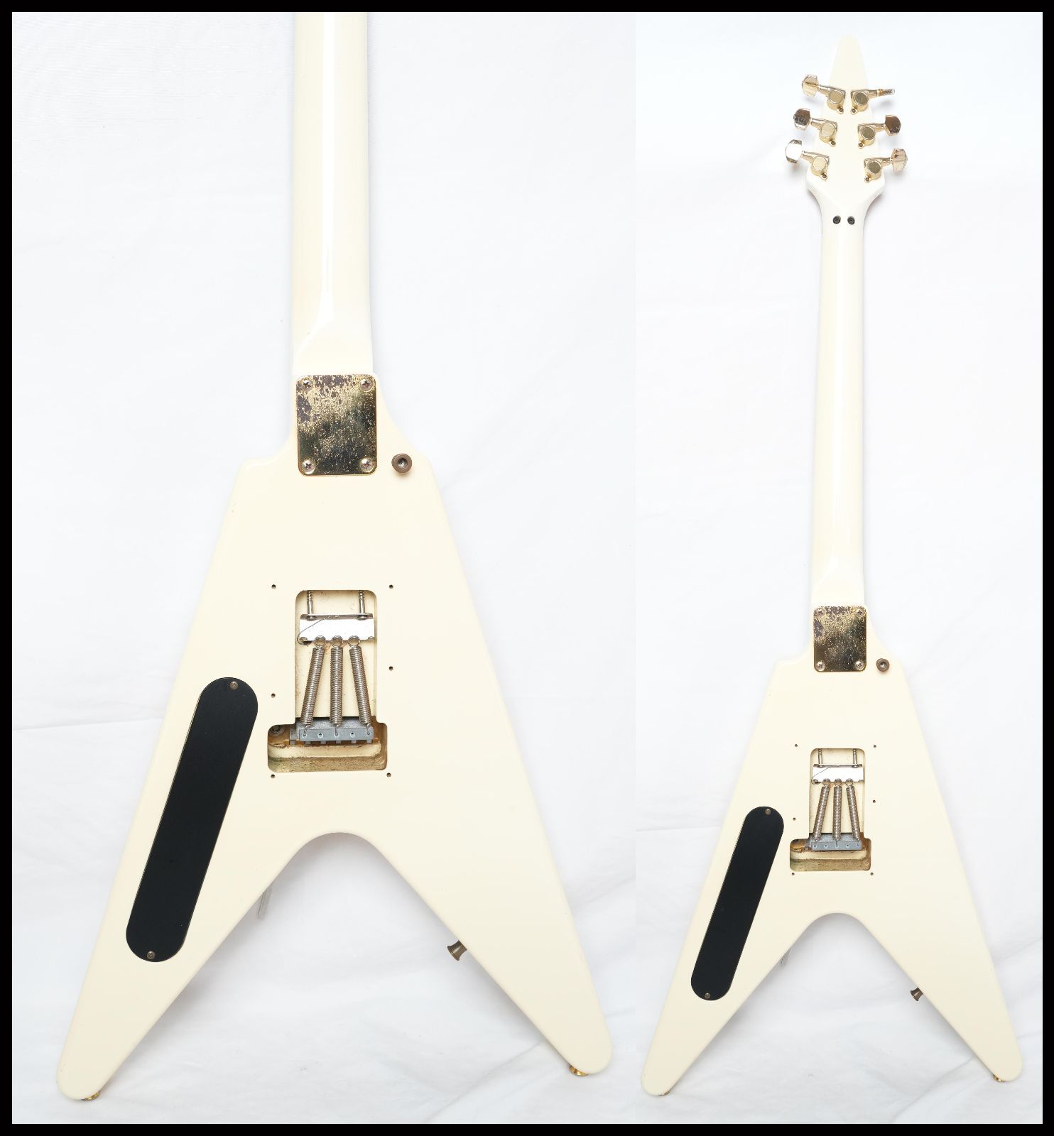 ☆FERNANDES BSV-80J WHITE Flying V 44MAGNUM、広瀬“JIMMY”さとし