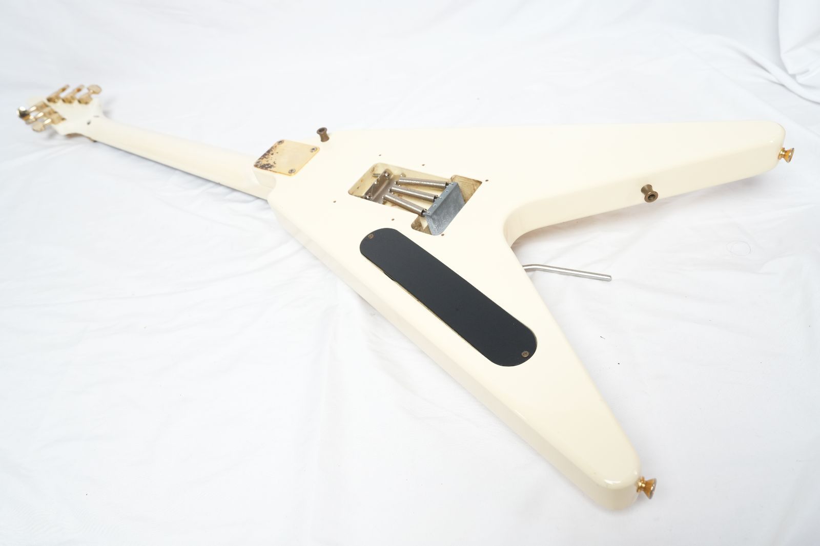 ☆FERNANDES BSV-80J WHITE Flying V 44MAGNUM、広瀬“JIMMY”さとし