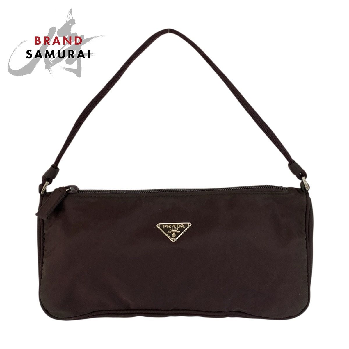 美品】PRADA プラダ アクセサリーポーチ ハンドバッグ デカロゴ 【公式