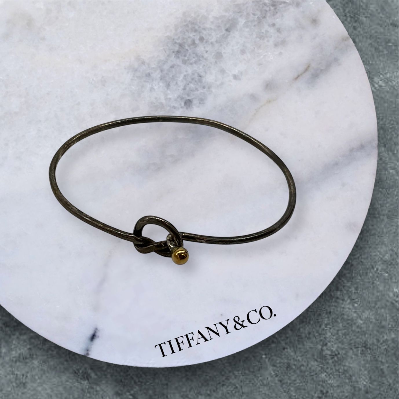 Tiffany&Co. ティファニー フック＆アイ バングル ラブノット
