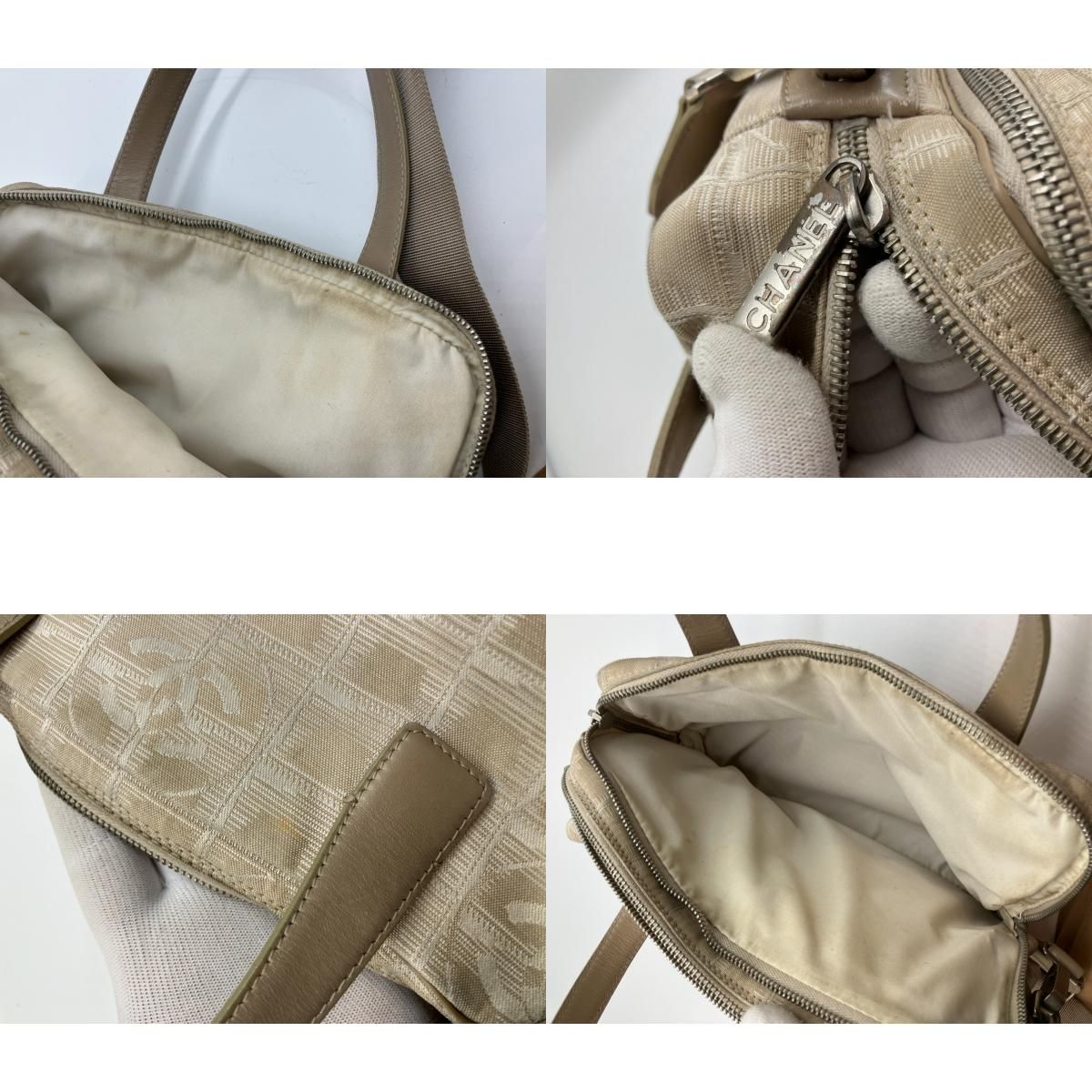 CHANEL シャネル ニュートラベルライン 2WAY バッグ シール有 7075948 