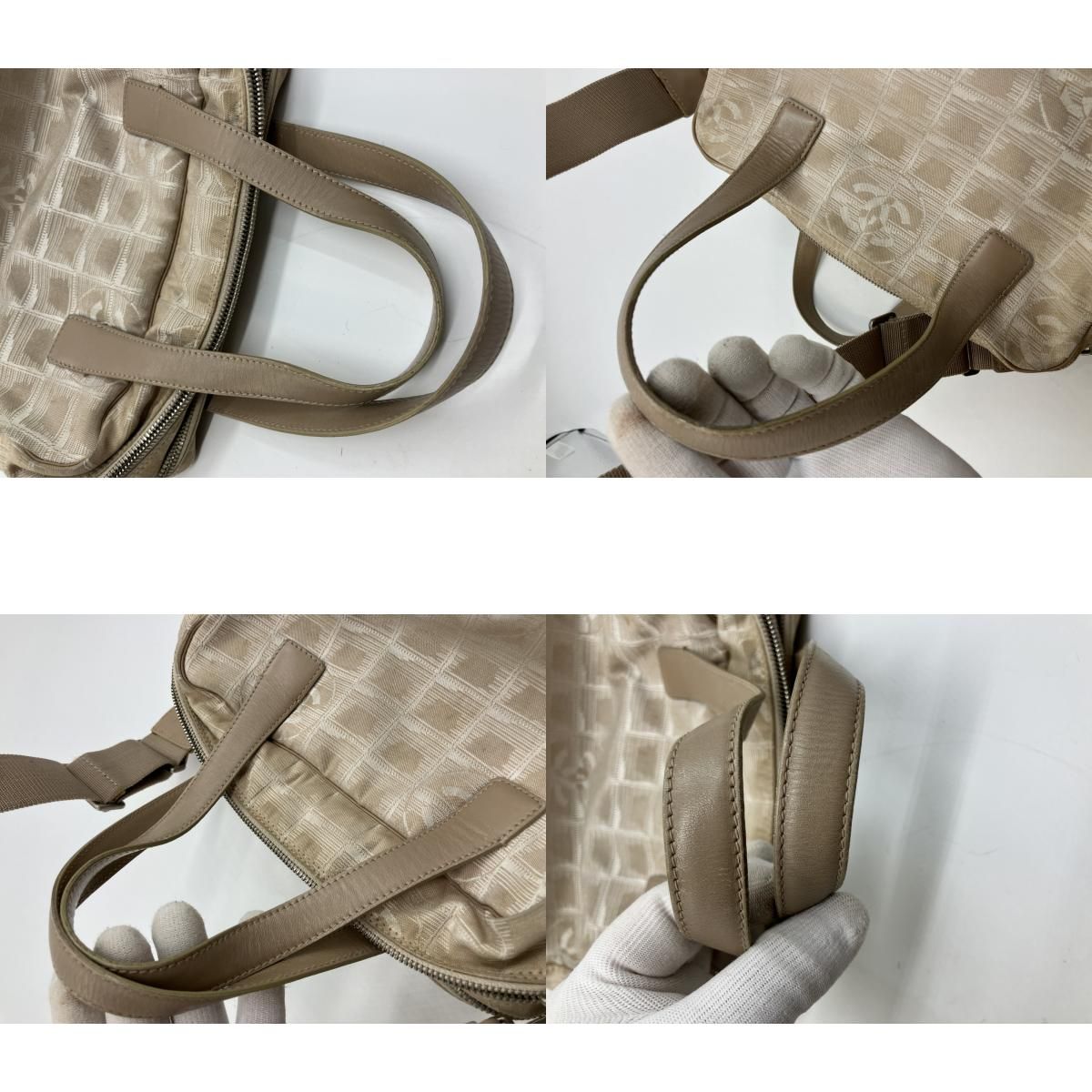 CHANEL シャネル ニュートラベルライン 2WAY バッグ シール有 7075948 