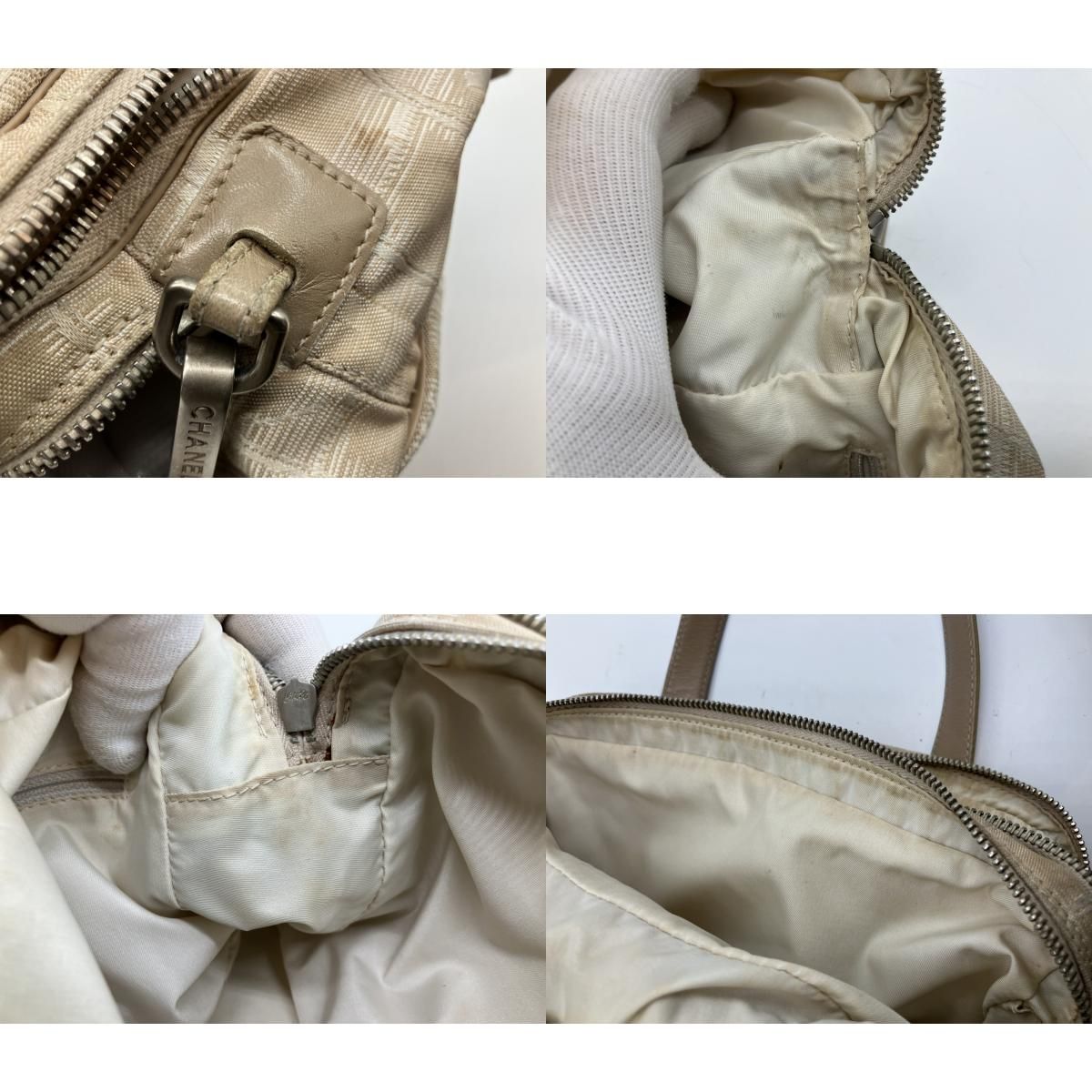 CHANEL シャネル ニュートラベルライン 2WAY バッグ シール有 7075948 