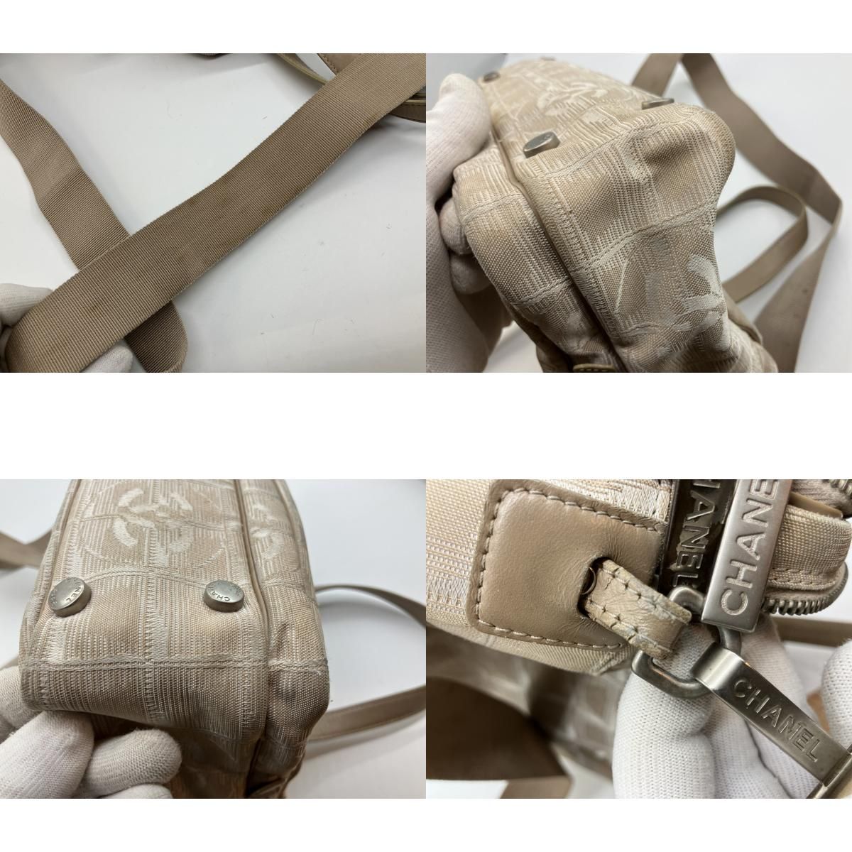 CHANEL シャネル ニュートラベルライン 2WAY バッグ シール有 7075948 
