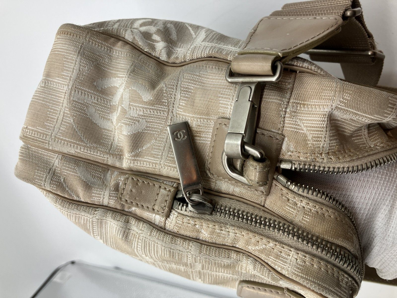 CHANEL シャネル ニュートラベルライン 2WAY バッグ シール有 7075948 