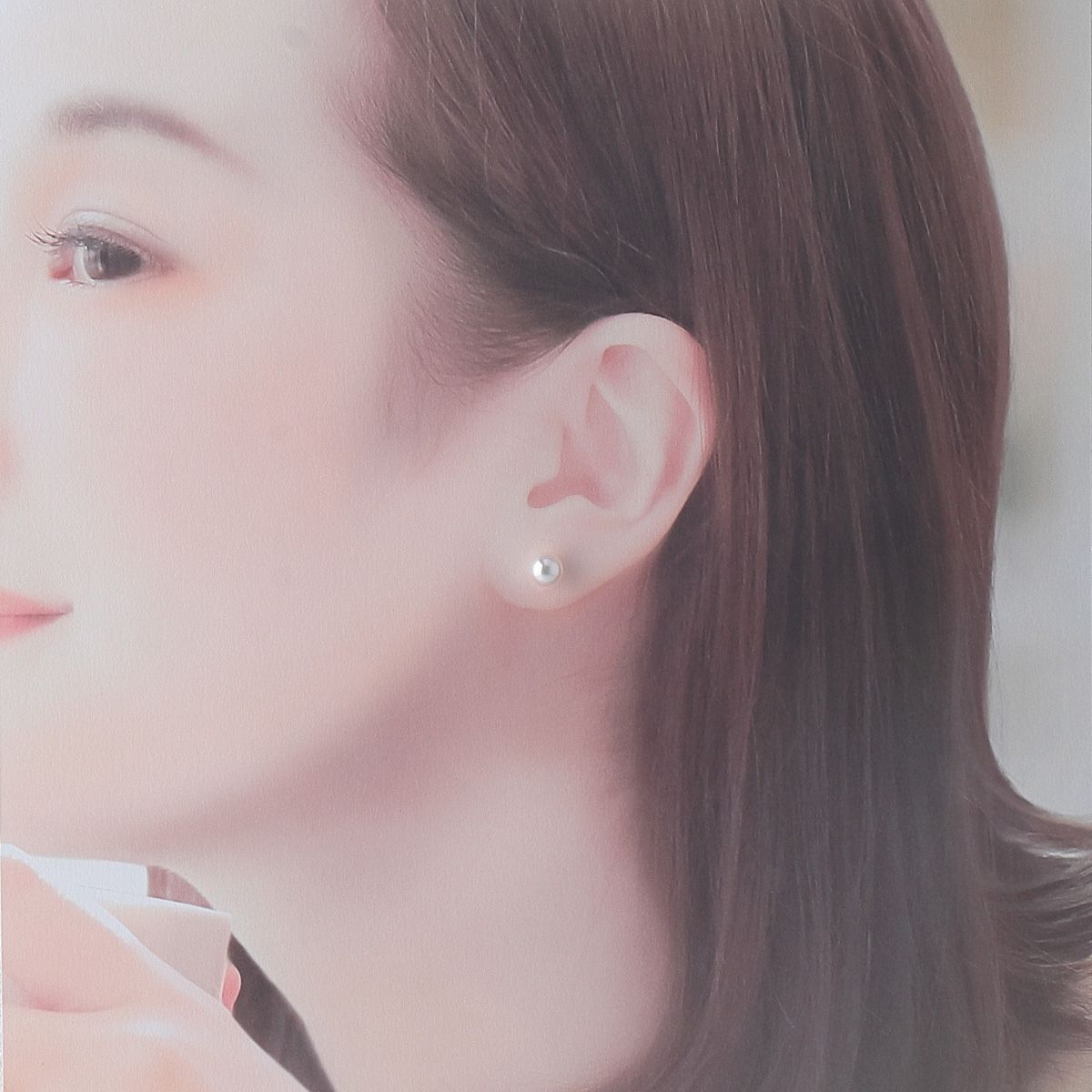 ミキモト パール ピアス アコヤパール6.8mm K18YG 新品仕上げ済 ミキモト パール ピアス アコヤパール6.8mm K18YG 新品仕上げ済