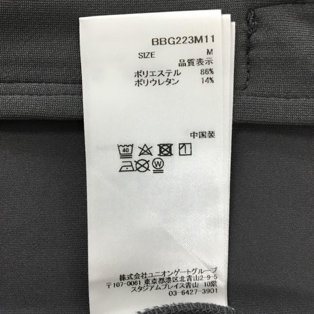 超美品】ブリーフィング ジップパーカー グレー バック立体ロゴ メンズ