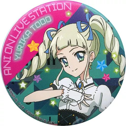 中古 アイカツ アニON マグバッジ 藤堂ユリカ 中古】バッジ・ピンズ(キャラクター) 藤堂ユリカ 「アイカツ!×アニON