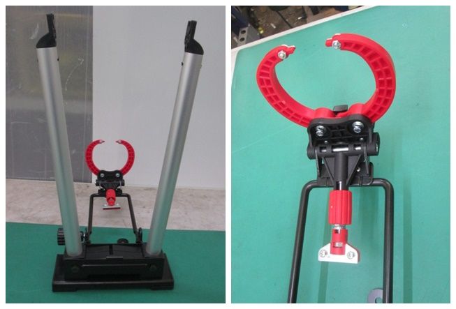 未使用 ミノウラ ポータブル型リム振れ取り台とセンターゲージ