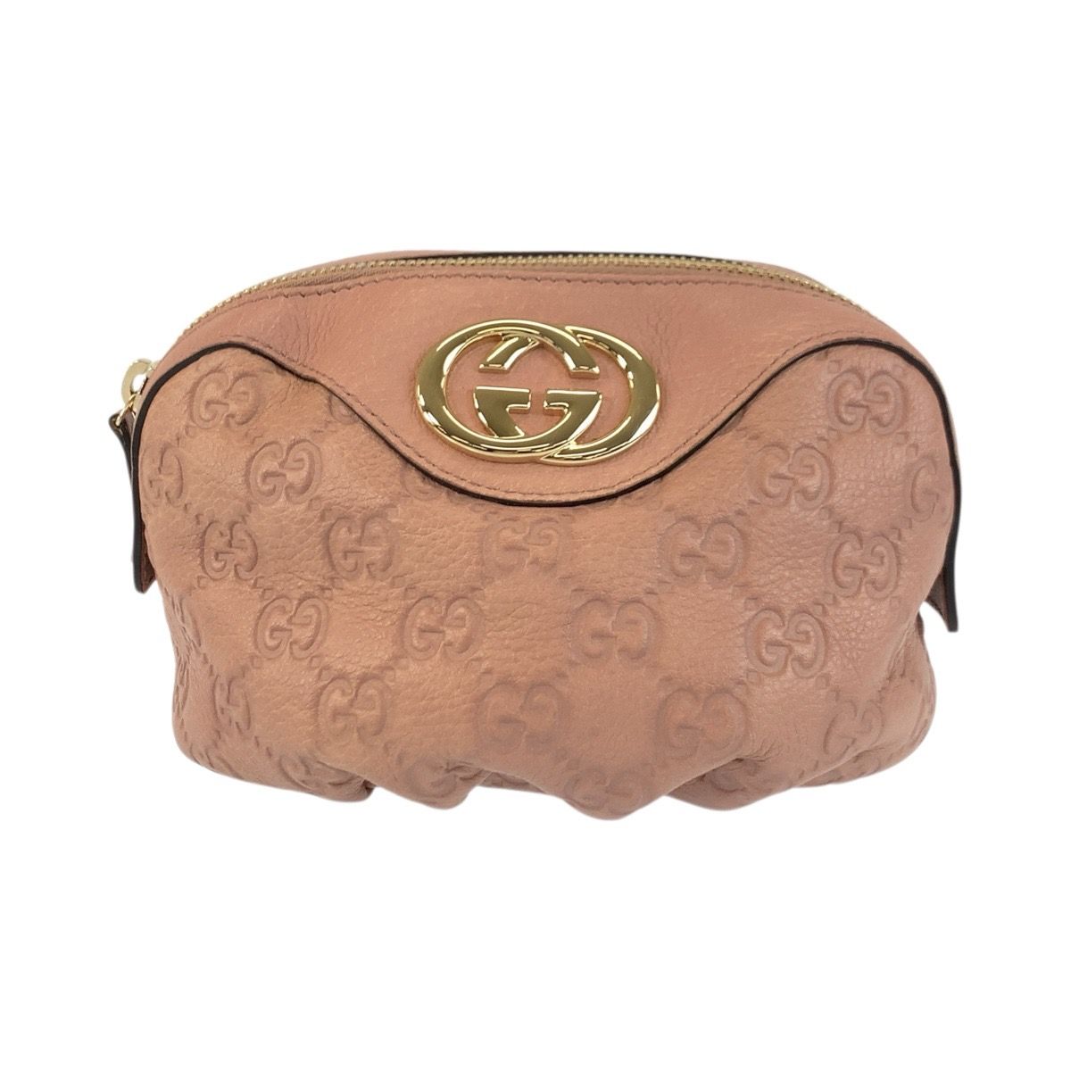美品 GUCCI グッチ グッチシマ インターロッキング ピンク 美品 GUCCI グッチ グッチシマ インターロッキング ピンク