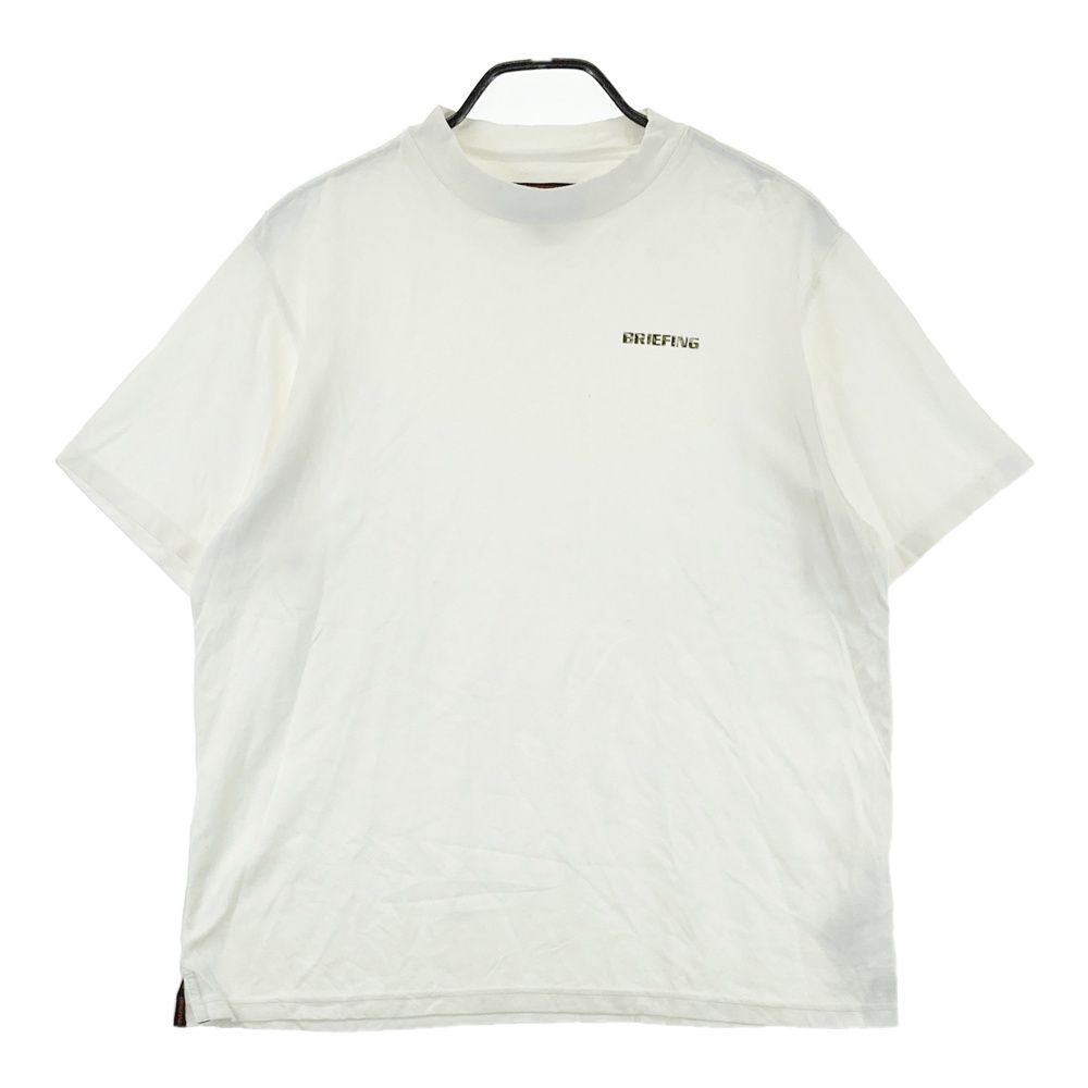 BRIEFING」 半袖Tシャツ M ホワイト メンズ ⭐️BRIEFING モックネック