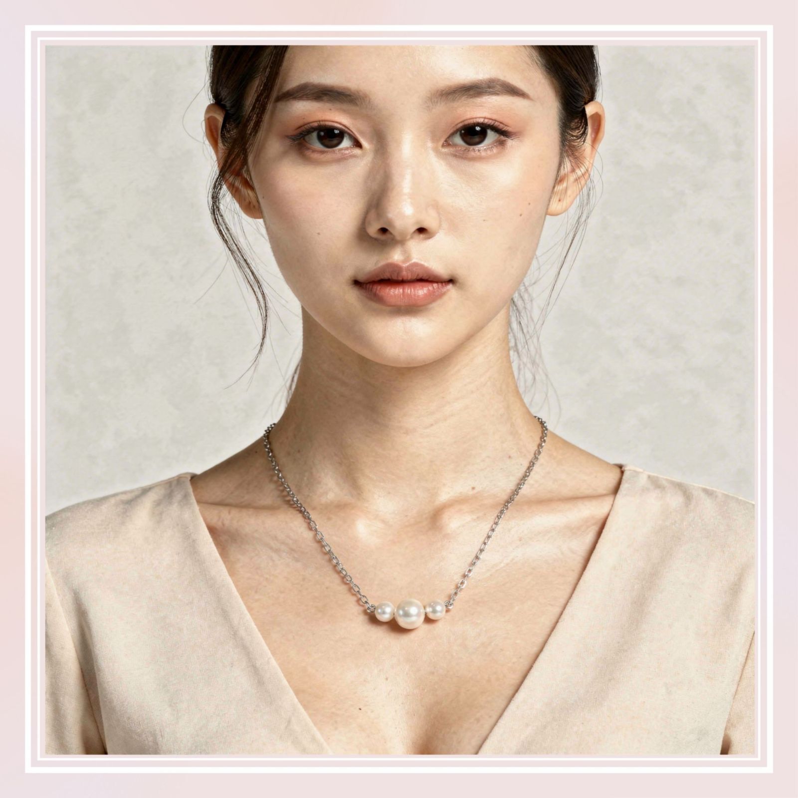 MIKIMOTO】パール ペンダント ネックレス アコヤ真珠 K18ホワイト 