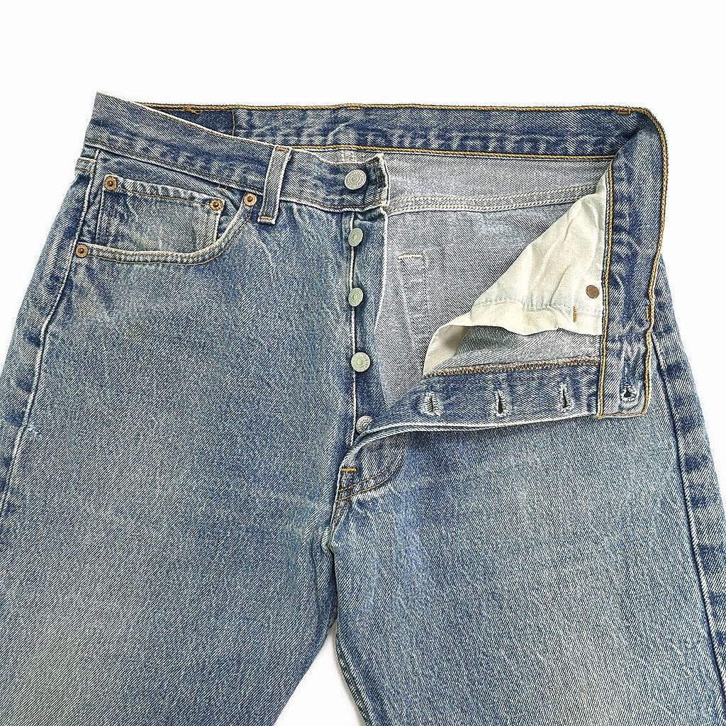 90年代 USA製 Levi's リーバイス 501xx デニムパンツ ブルー(メンズ W34 L30)中古 古着 X7268 90年代 USA製 Levi's リーバイス 501xx デニムパンツ ブルー(メンズ