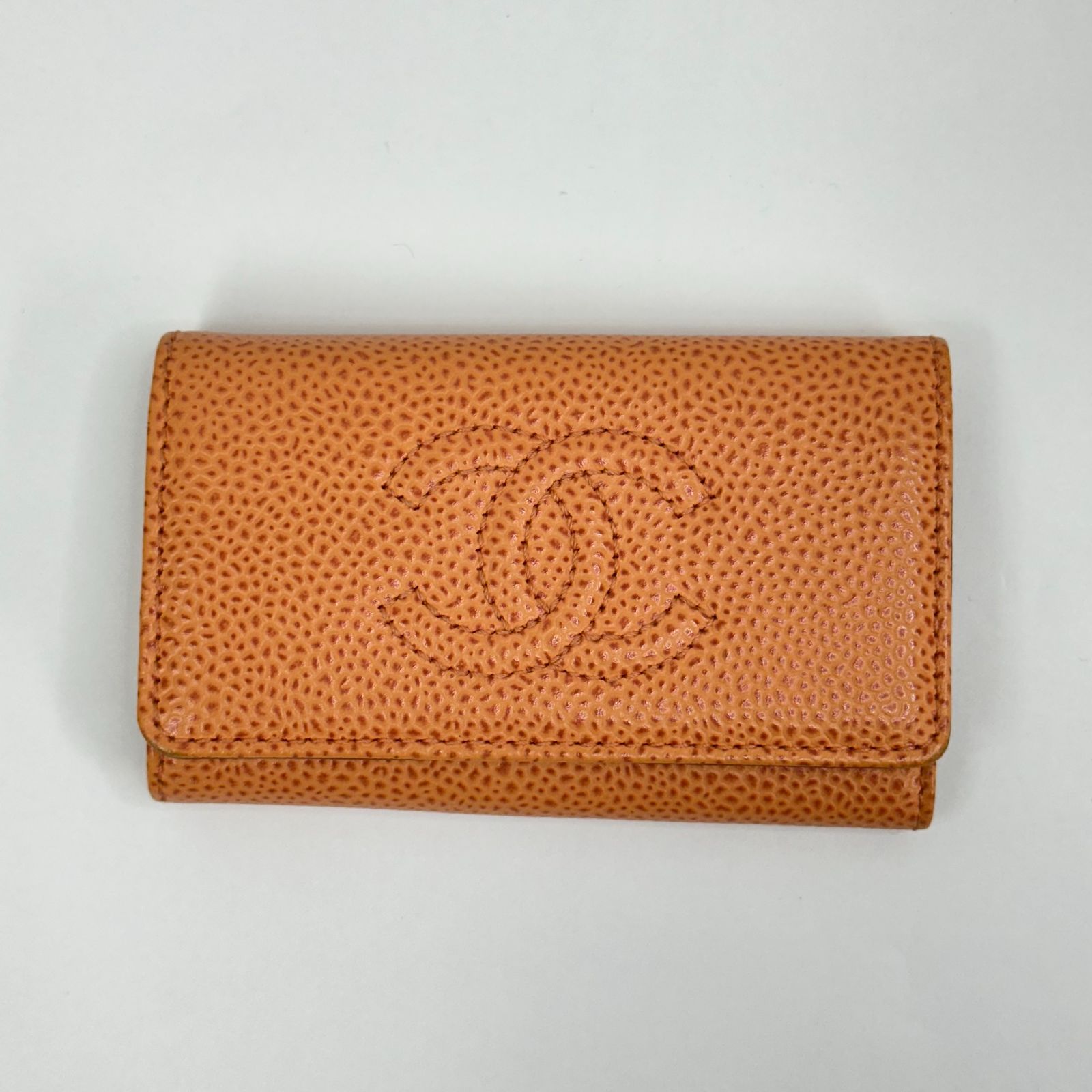 CHANEL ココマーク キーケース6連 SV金具 キャビアスキン CHANEL ココマーク キーケース6連 SV金具 キャビアスキン