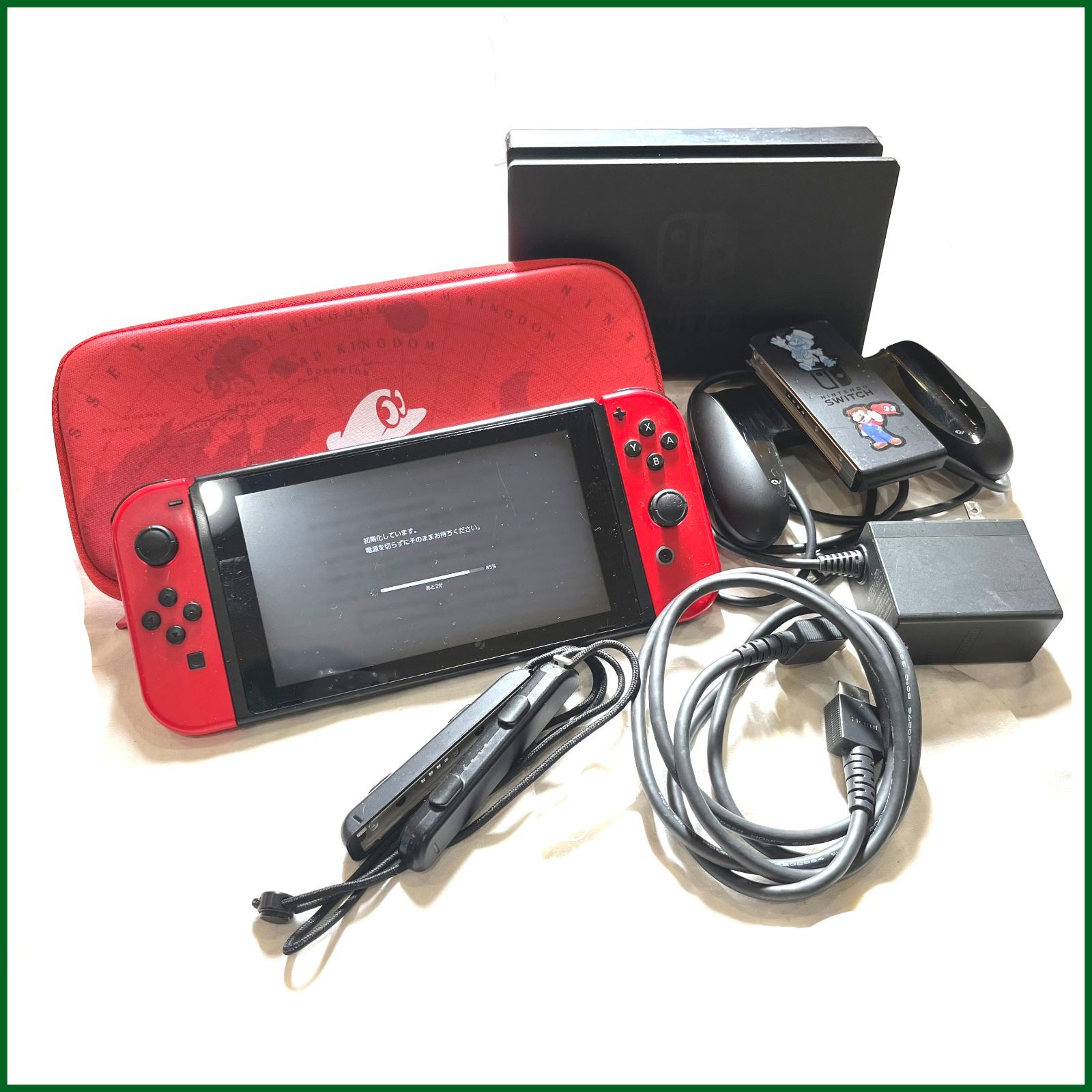 Nintendo Switch 本体 レッド 充実の付属品 Nintendo Switch 本体 レッドケース付き 7点セット Nintendo Switch