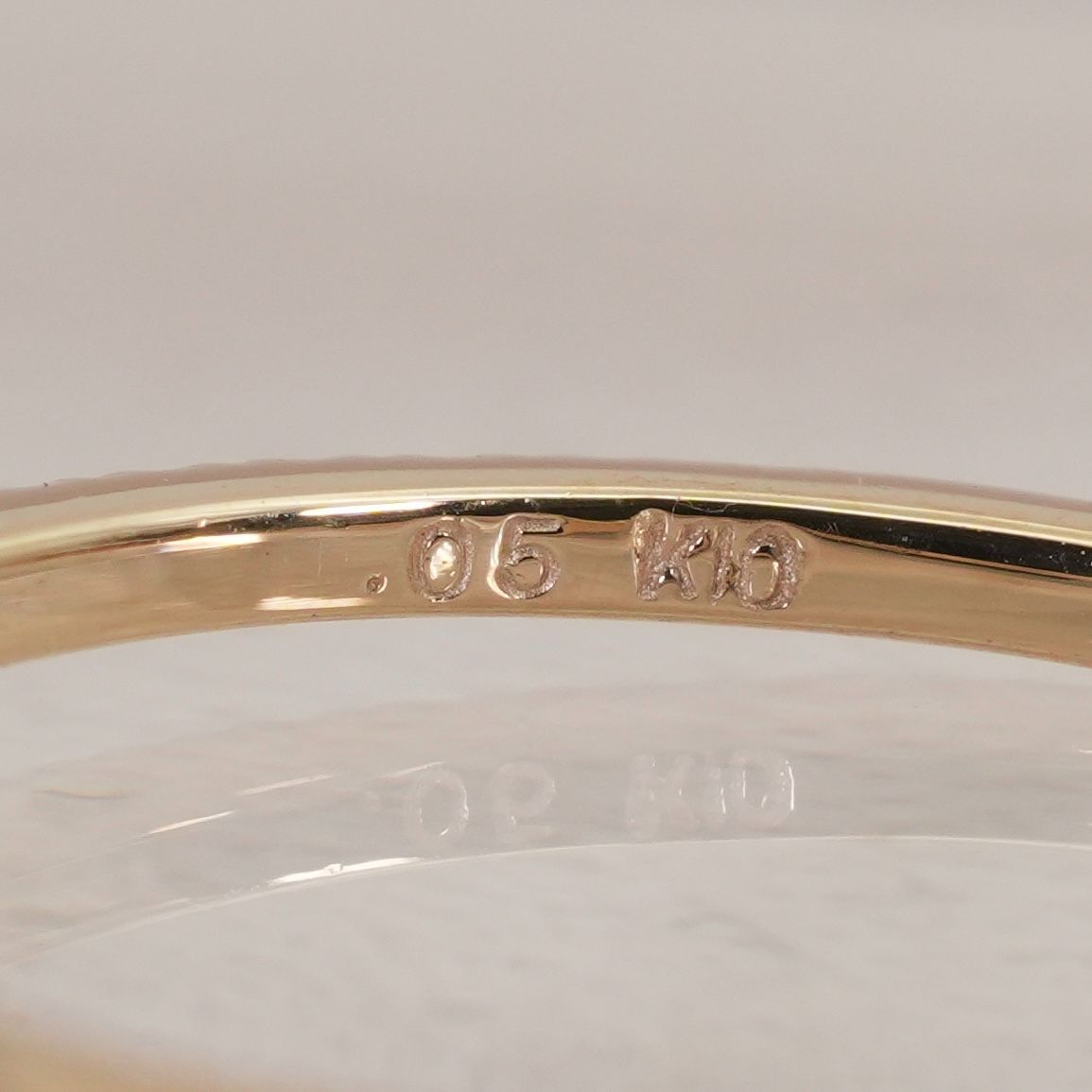 アガット K10 ハーフエタニティ ダイヤ 0.05ct リング/25-3604 - メルカリ