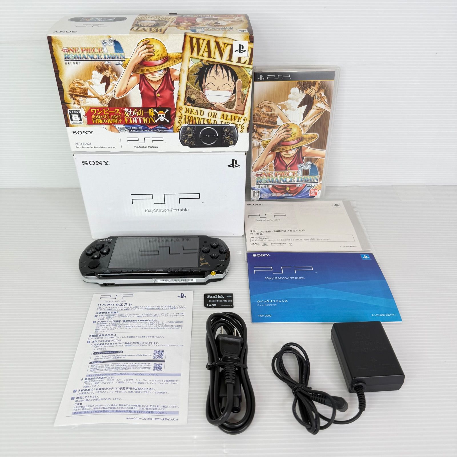 G0776】プレイステーション・ポータブル ワンピース ROMANCE DAWN 冒険 