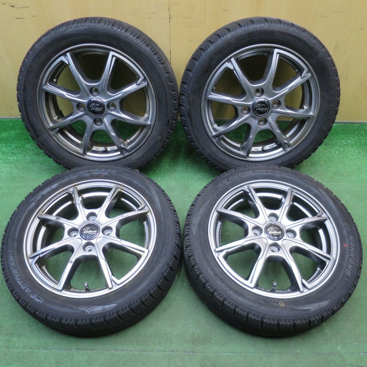 バリ溝！23年！8.5分☆スタッドレス 165/55R14 ナンカン アイス 