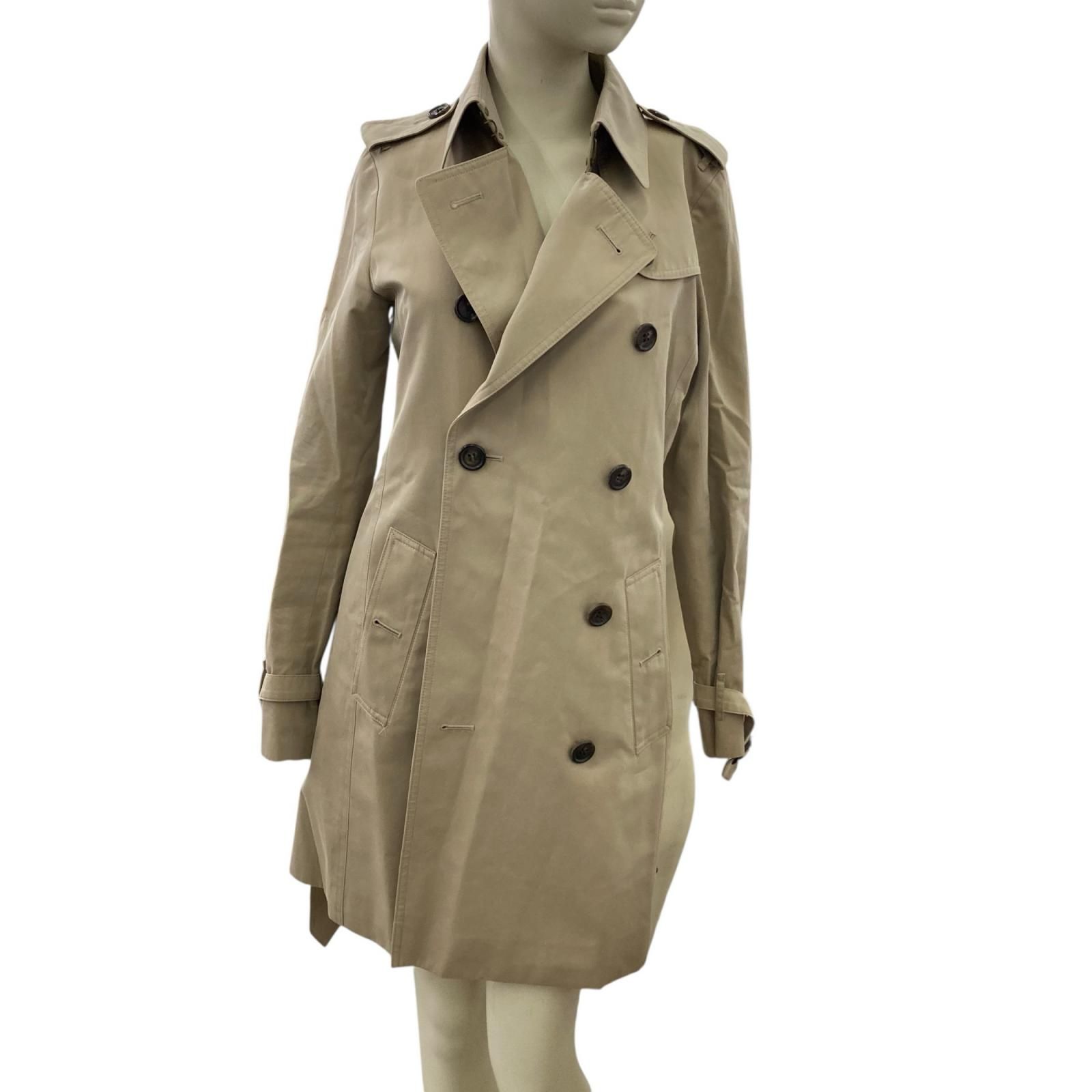 186005 BURBERRY バーバリー トレンチコート M ベージュ レディース 