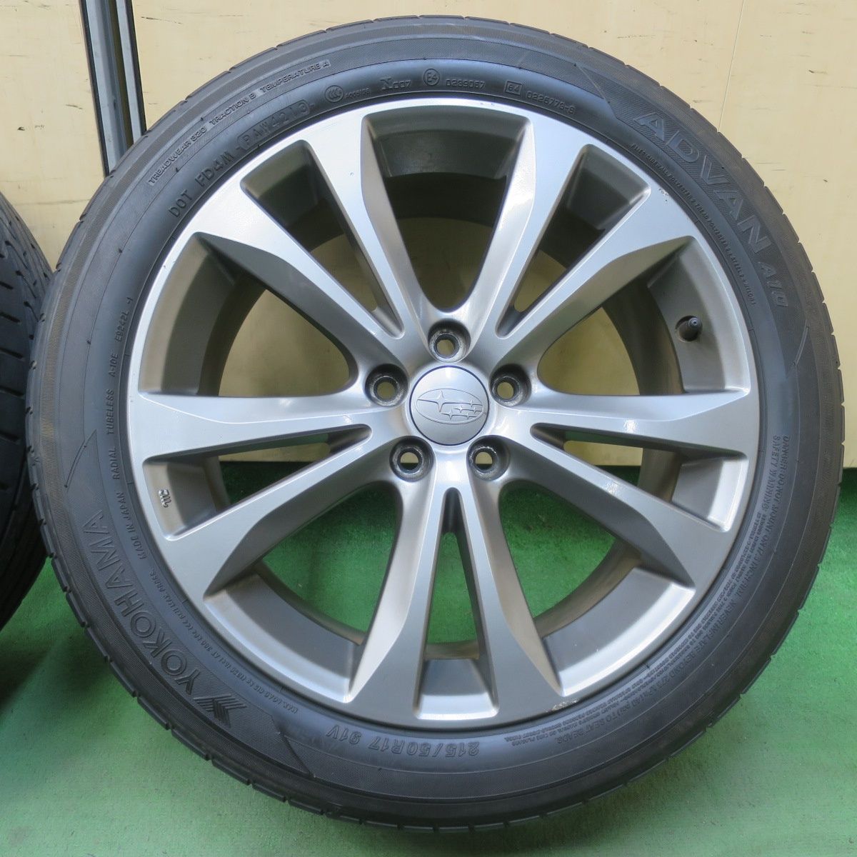 4本価格☆スバル レガシィ 純正 215/50R17 ヨコハマ アドバン A10 17 