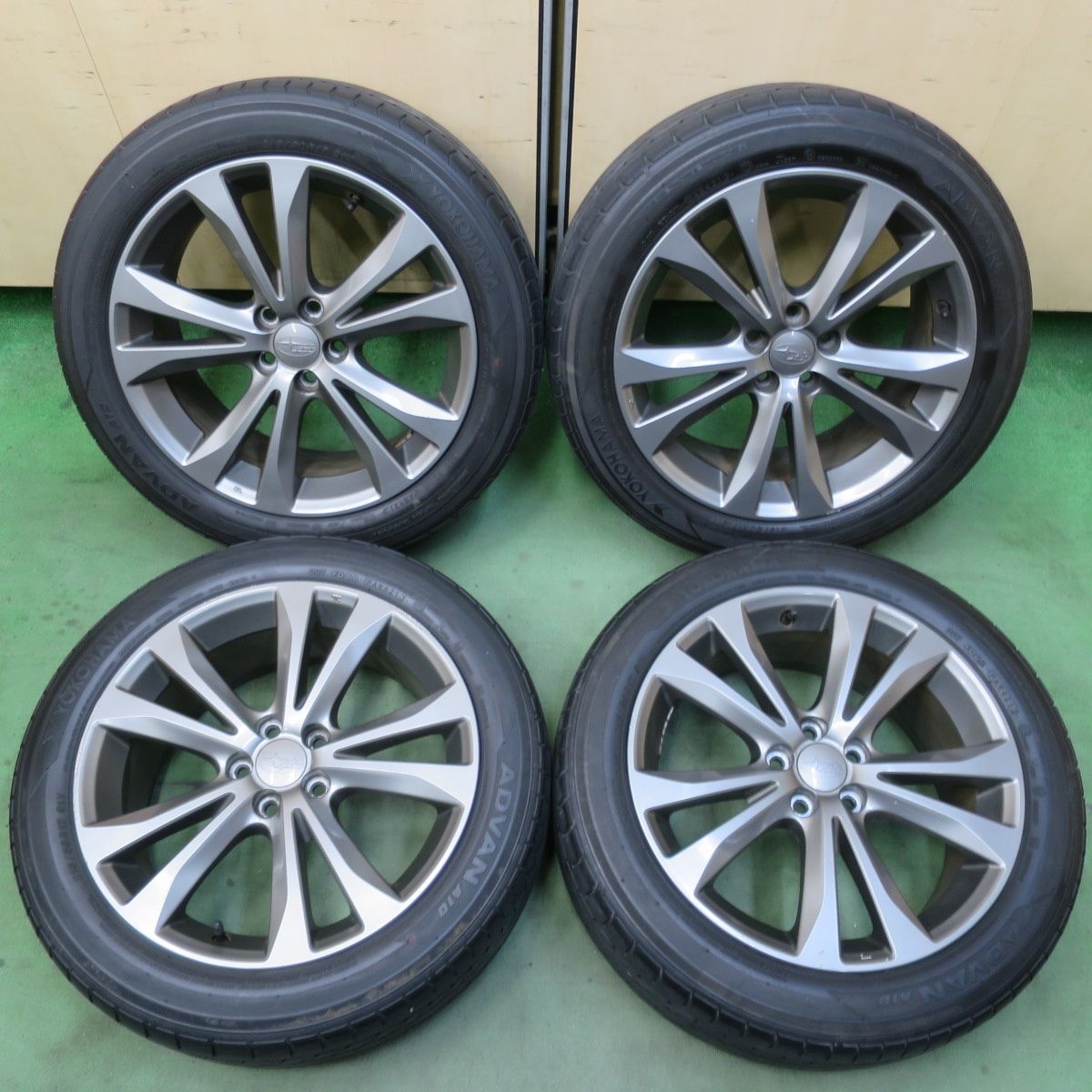 4本価格☆スバル レガシィ 純正 215/50R17 ヨコハマ アドバン A10 17 