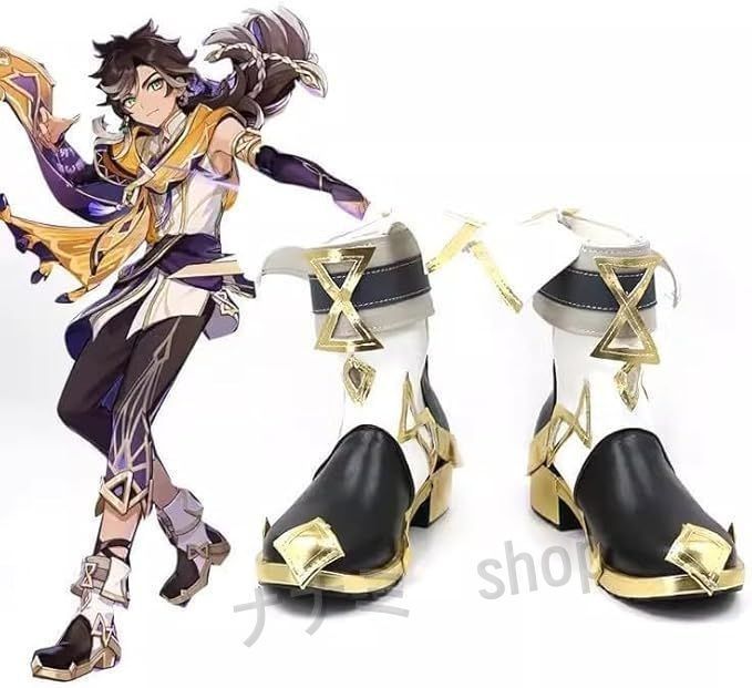 原神 セトス コスプレ 衣装 靴 セット 原神 セトスの靴 コスプレ げんしんシューズ 靴 アクセサリー ウィッグ