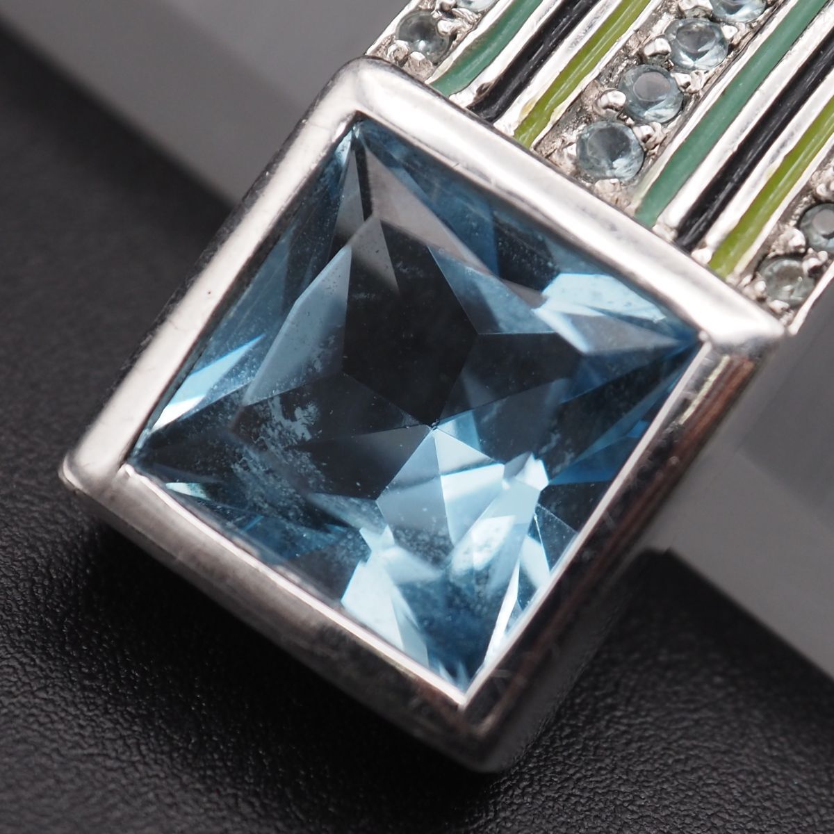 S760 sigal シーガル 925 ITALY刻印 ペンダント ネックレス ブルー