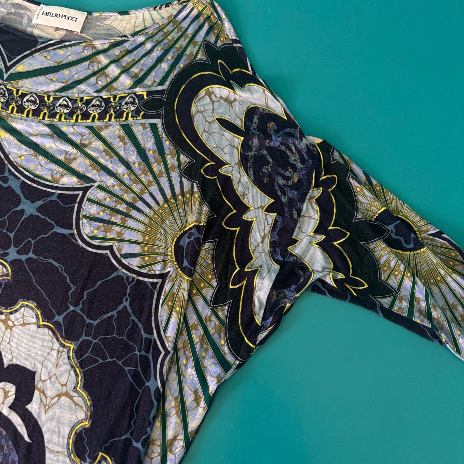 1431 EMILIO PUCCI エミリオプッチ アシンメトリー ワンピース 幾何学