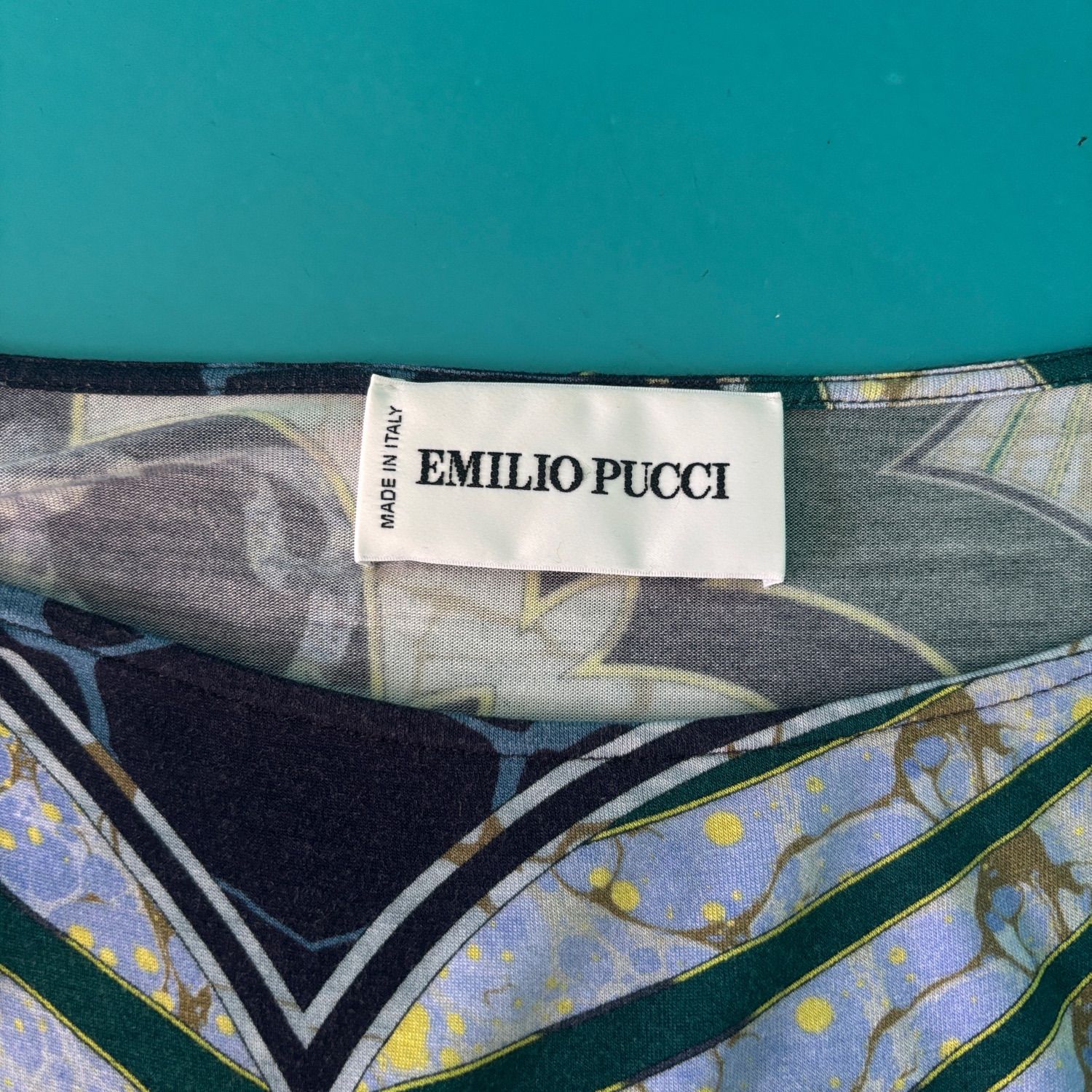 1431 EMILIO PUCCI エミリオプッチ アシンメトリー ワンピース 幾何学