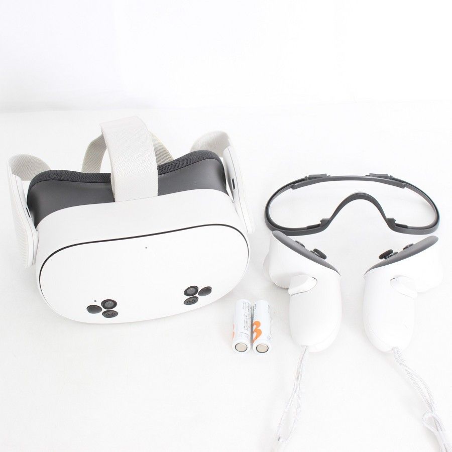 【美品】 Quest 3S 128GB VR ヘッドマウントディスプレイ ヘッドセット メタクエスト3S SK-1000204-01  本体 オーディオ機器 【美品】 Quest 3S 128GB VR ヘッドマウント
