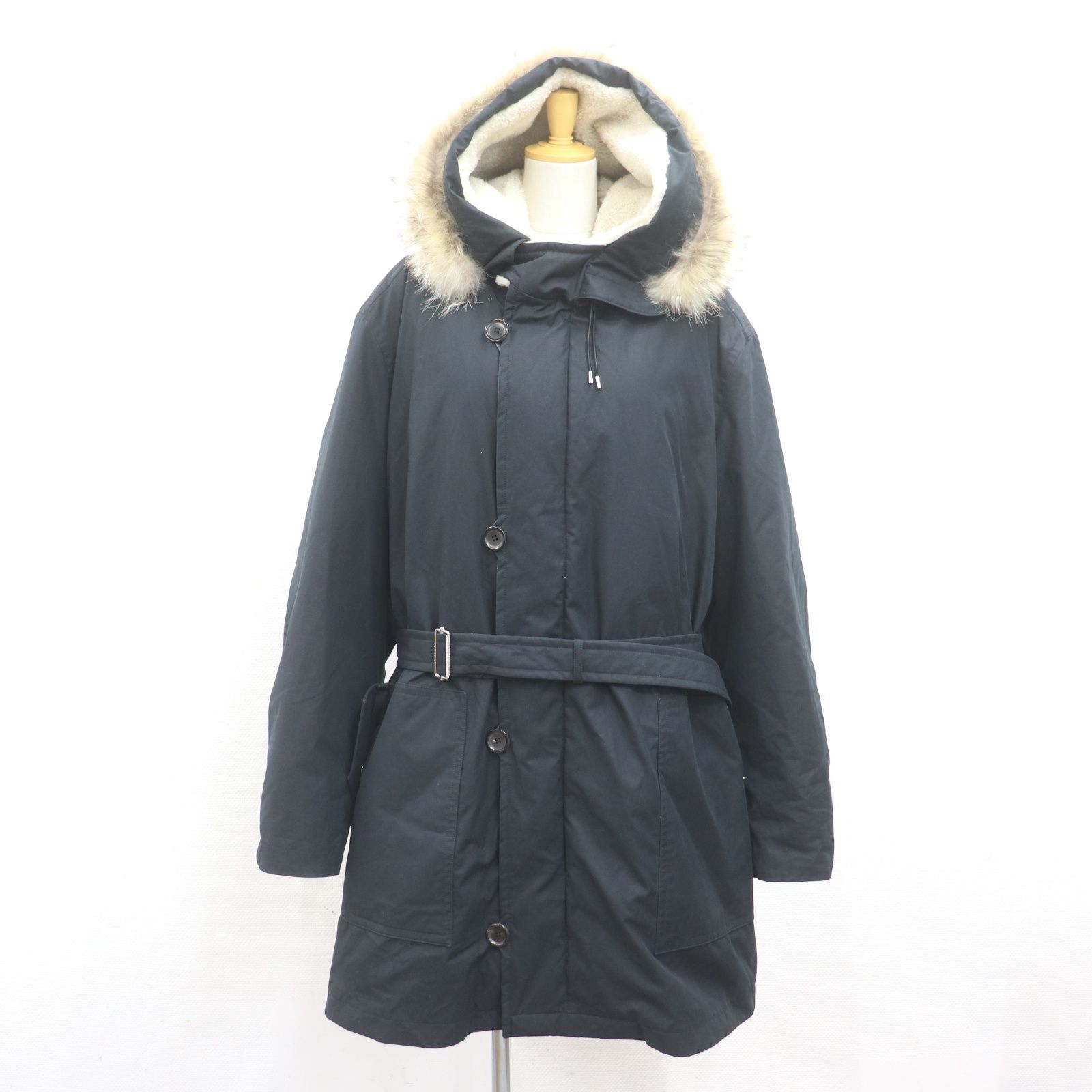 IT4C88YD9V8O LOUISVUITTON ルイヴィトン ダウンコート ファー付き ブラック H4PK25BRX メンズ サイズ58 アウター IT4C88YD9V8O LOUISVUITTON ルイヴィトン ダウンコート ファー付き