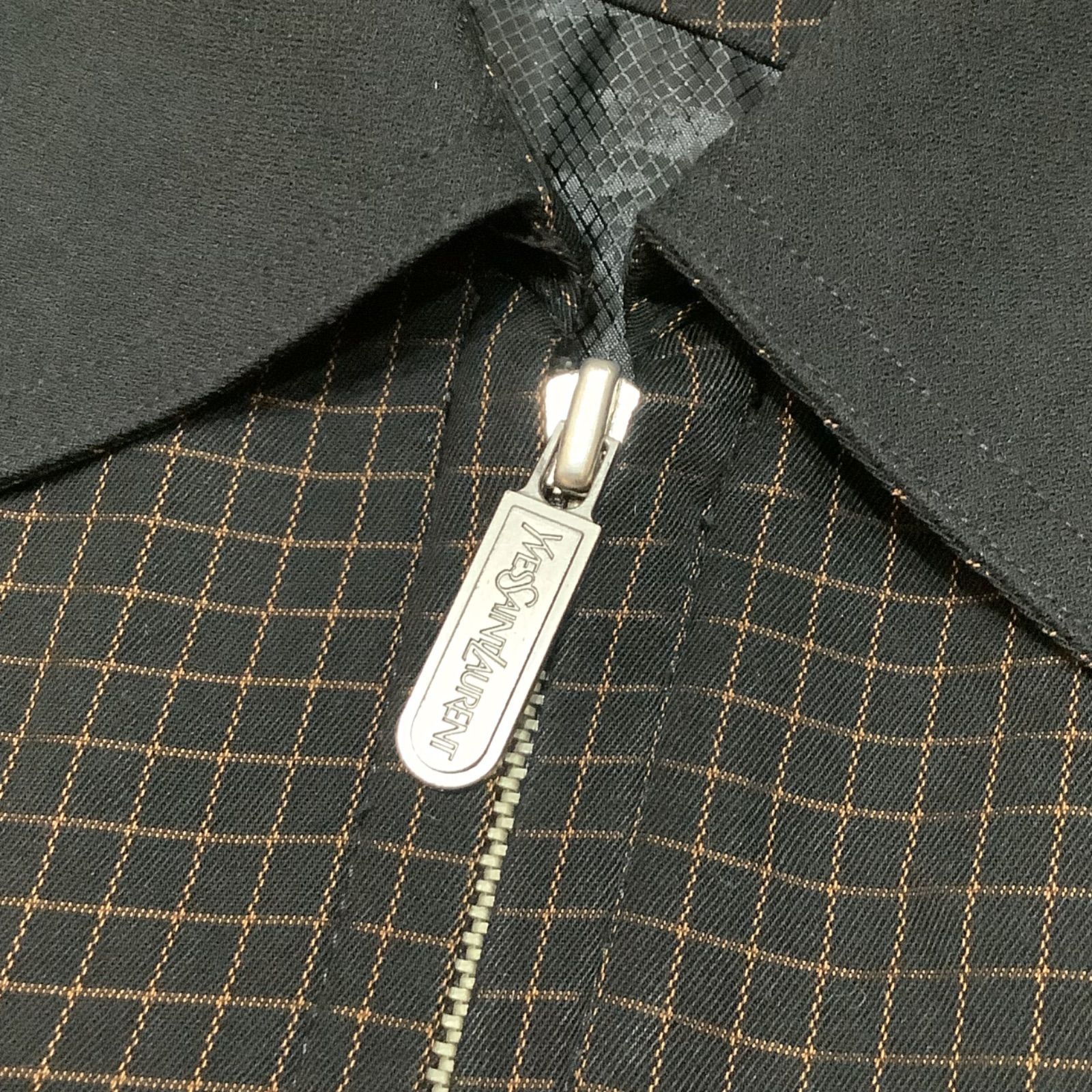 イヴサンローラン YVESSAINTLAURENT チェック柄 ブルゾン ジャンパー 