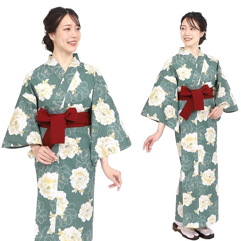 新品】 [Fuuka] 旅館浴衣 単品 リネン浴衣 レディース 大きいサイズ