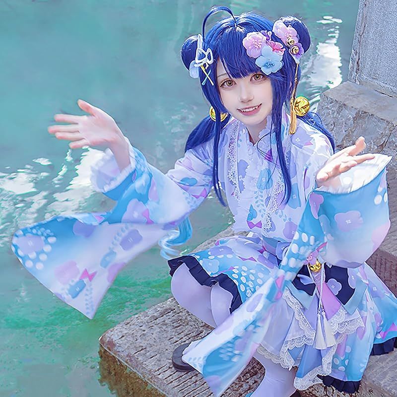 mmj にじさんじ　天宮こころ　コスプレ　浴衣 新品】 [milky time] にじさんじ 天宮こころ コスプレ ハロウィン