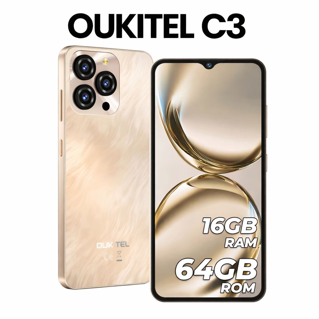 OUKITEL C3 SIMフリー スマートフォン本体※オマケ付き 【公式通販】