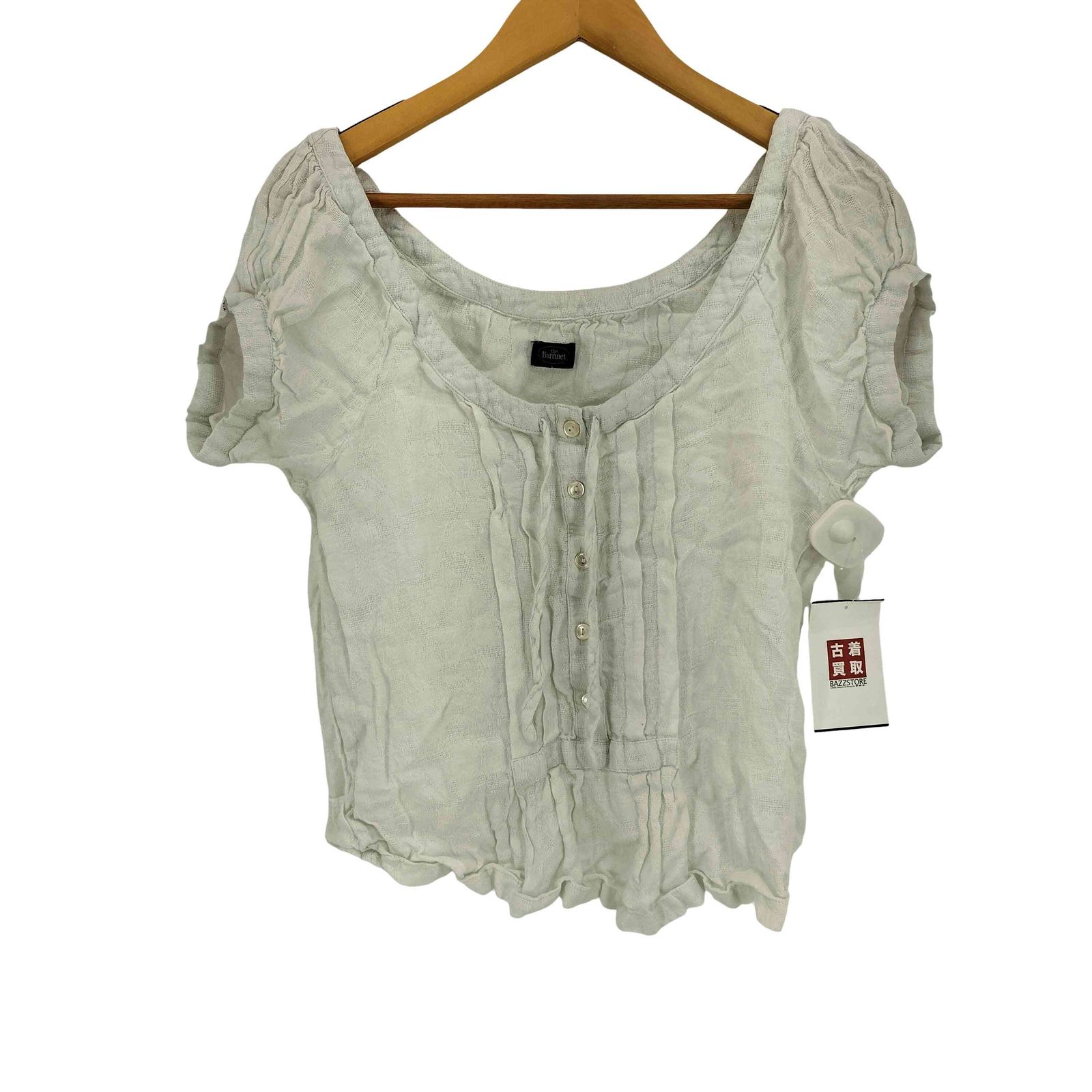 ユーズドフルギ USED古着 the Barnnet Pufleat Linen Blouse リネン100 